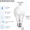 Energetic Lighting 100-Watt Equivalent 13.5W A19 LED Light Bulb Non-Dimmable 1600 Lumens 3000K E26 Base, 4PK YGA03C58-13.5W-830-4P - alternate 3